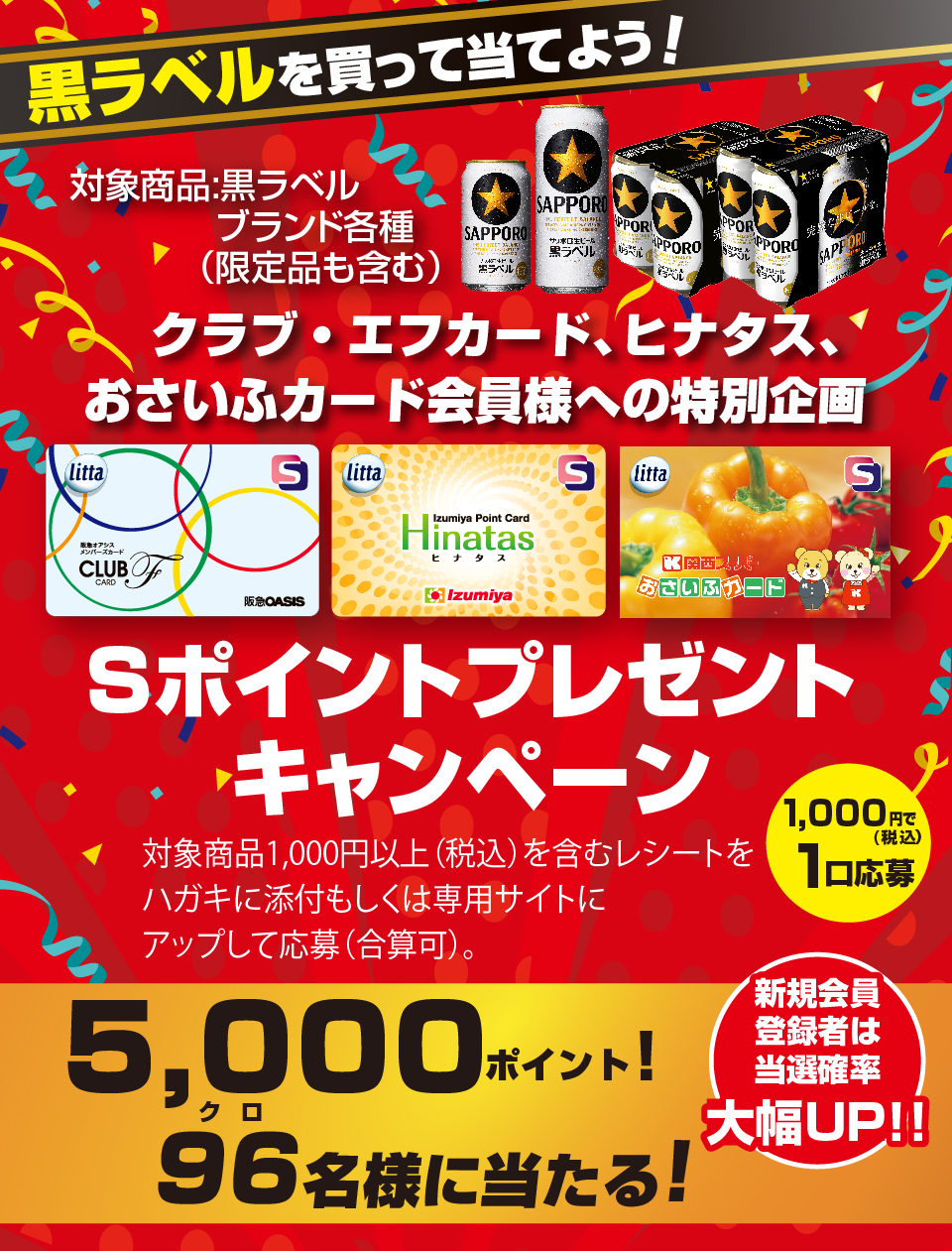 サッポロビール×阪急オアシス・イズミヤ・デイリーカナート・関西スーパー 共同企画